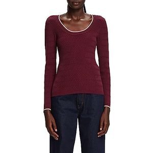 ESPRIT Cardigan en tricot pour femme, 515/Aubergine., XL