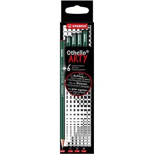 STABILO Grafietpotlood - STABILO Othello - etui x 6 potloden (2 x 4H, 2 x 3H, 2 x 2H) - Arty serie