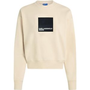Karl Lagerfeld Jeans Karl Lagerfeld Jeans Regular Box Logo Sweatshirt Trainingspak voor dames, Donkerbruin, XL