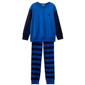 United Colors of Benetton Pig(Maglia+broek) 3vr50P056 Pijama set jongens (1 stuk), Blauw 36u