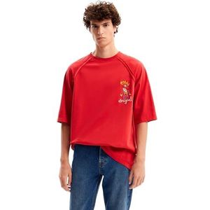 Desigual T-shirt Ts_Marcos pour homme, rouge, M