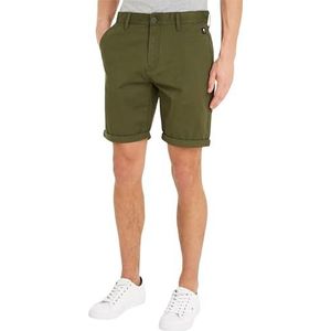 Tommy Jeans Tjm Scanton Shorts voor heren, saai olijfgroen