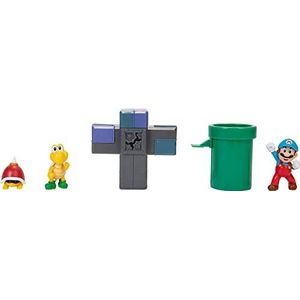Nintendo Super Mario Diorama-figuren, onderwereld, 25 x 7,5 x 18 cm, 6 stuks