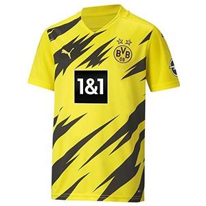 PUMA BVB Home Shirt Replica SS Jr w/Sponsor Logo w/Opel Kind T-Shirt Cyber Yellow/PUMA Black FR: One Size (Fabrikantmaat: 152)