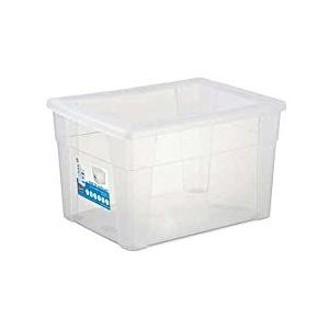 Stefanplast - Visualbox – rechthoekige doos van modern kunststof, 60 x 40 x 35 cm, Bianco