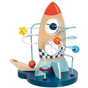 Goki - Looping Space Orbit 21 met galactische katapult, speelgoed voor baby's en peuters, meerkleurig (59973)