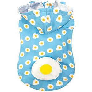 Croci Regenjas voor honden met zachte en lichte waterdichte stof, met Eggs-patroon, 40 cm