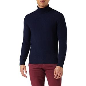 Hackett London H Stitch Roll Neck Sweater voor heren, marineblauw, XXL, Navy Blauw