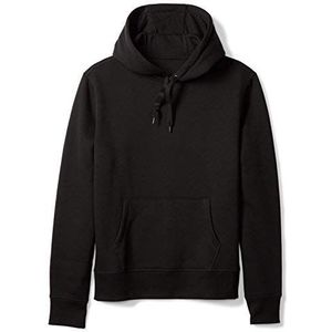 Amazon Essentials Heren fleece hoody (verkrijgbaar in grote maat), zwart gemêleerd, XL