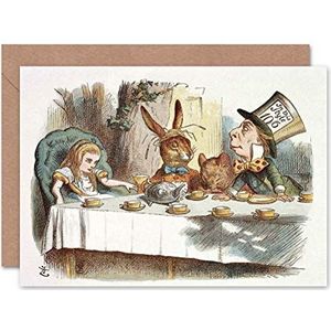Carroll Alice in Wonderland wenskaart van Tenniel Fou