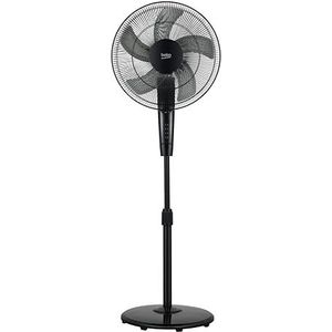 Beko - EFS5100B - Ventilateur à pied, 45 W, 3 vitesses, hauteur et inclinaison réglables - Noir, 45,2 x 40 x 135 cm