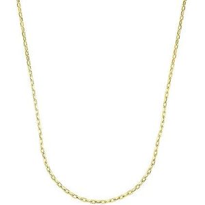 Amor 2014536 Uniseks halsketting voor dames en heren, goudkleurig, 45 cm, levering in geschenkdoos, goud, zonder, Goud, Zonder