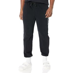 Emporio Armani Emporio Armani Herenbroek van geborstelde badstof, trainingsbroek voor heren, 1 stuk, zwart.