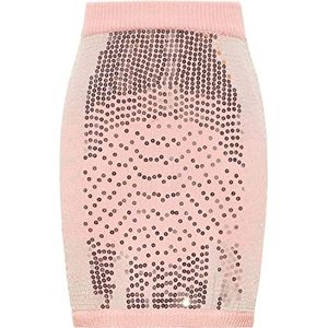 nelice Jupe en tricot pour femme, Rose, XL-XXL