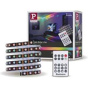 Paulmann Dynamic 78886 LED-strip kunststof strip strip strip 12V DC 1,5m 1x RGB LED IP20 dimbaar