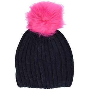 Hatley Winter hoed meisje muts blauw (Pink Pom 400), L, blauw (Pink Pom 400)