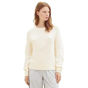 TOM TAILOR Denim 1039877 Sweatshirt voor dames, 10348-gardenia wit