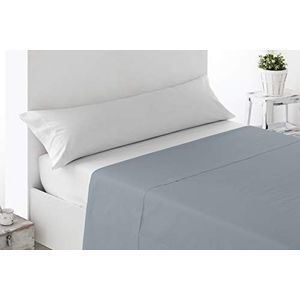 Miracle Home. Zacht en comfortabel laken, 100% geborstelde microvezel, kreukvrij en anti-peeling, 160 x 270 cm, 90 cm bed, grijs