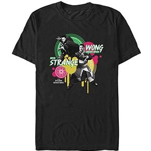 Marvel Doctor The Multiverse of Madness-Dr. Strange Wong Graphic Organic T-shirt met korte mouwen, zwart, L, SCHWARZ