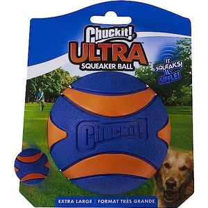 Chuckit! Piepbal van rubber voor honden, speelgoed met hoge rebound voor waterwerper en aarde, XL