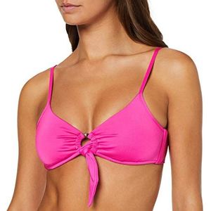 Seafolly Active Ring Front Bralette dames bikinitop, roze (Ultra Pink Ultra Pink)