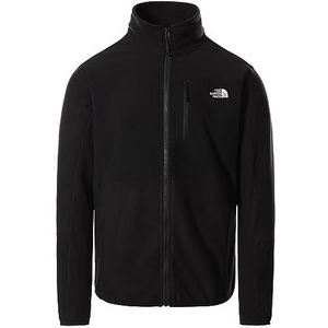 The North Face Glacier PRO Black Cod 5IHS-KX7 Fleece voor heren, met ritssluiting, volledige lengte, zwart.