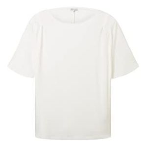 TOM TAILOR T-shirt à manches longues pour femme, 10315 - Whisper White, 54/grande taille
