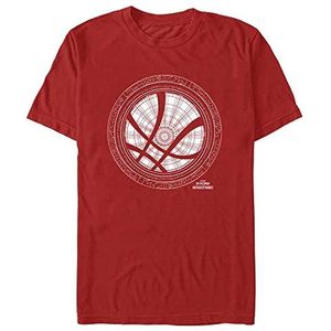 Marvel Doctor Strange in The Multiverse Of Madness - Sanctum Sanctorum Icon Wit Organic T-shirt met korte mouwen Uniseks T-shirt, Rood