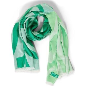 Street One A572367 Jacquard sjaal voor dames, Frisse lente groen