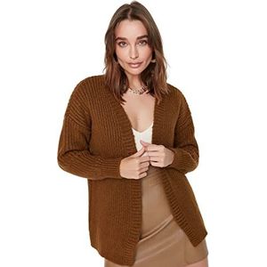 Trendyol Standaard cardigan, bruin, maat S, Bruin