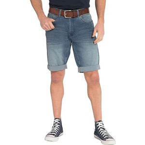 JP 1880 Heren grote maten L-8XL ultralichte jeans bermuda regular fit, 5 zakken. Beschikbaar tot 74. 814664, jeansblauw, 44W, Denim Blauw