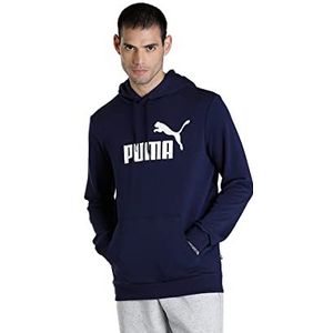 PUMA Ess Big Logo Hoodie TR Pullover Heren, Blauw