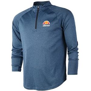 Ellesse Bovaro 1/2 Zip Top heren shirt met lange mouwen marineblauw M