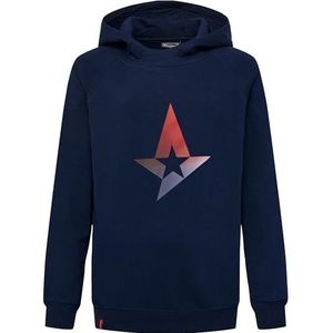 hummel Ast Big Star Marine Hoodie Kids Sweatshirt met capuchon voor kinderen, uniseks
