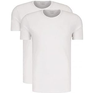Emporio Armani Heren T-shirt, wit, XL, Wit