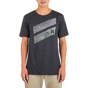 Hurley Icon Slash T-shirt voor heren, korte mouwen, Zwart Chinees