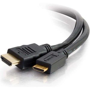 C2G 3 m, HDMI - Mini HDMI - HDMI-kabel (HDMI - Mini HDMI, Mini-HDMI, stekker, goud, zwart)