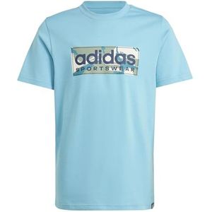 adidas Camo Linear Graphic Tee Kids Grafisch T-shirt met korte mouwen voor jongens (1 stuk)