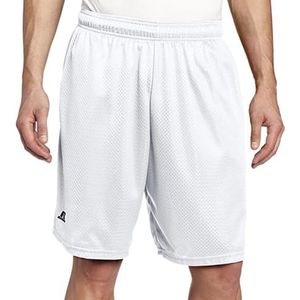 Russell Athletic heren mesh shorts met zakken, Wit.