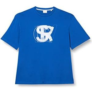 s.Oliver Heren T-shirt korte mouwen blauw maat M blauw, Blauw