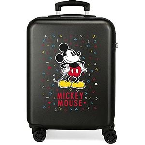 Disney Have a good day Mickey cabinekoffer zwart 37 x 55 x 20 cm harde schaal ABS combinatiesluiting 34 l 2,6 kg 4 dubbele wielen handbagage, zwart., 55 cm, kinderen