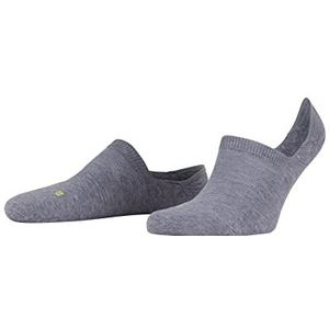 FALKE Gemengde Cool Kick Onzichtbare Sokken Ademend Sneldrogend Functionele Draad Hoge Halslijn Voetbeschermer Inlegzolen Verfrissend Effect 1 Paar, Grijs (Light Grey 3400)