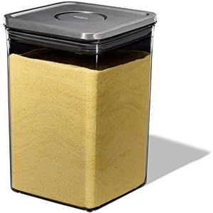 Oxo Pop stalen container, middelgroot, vierkant (4,2 liter)