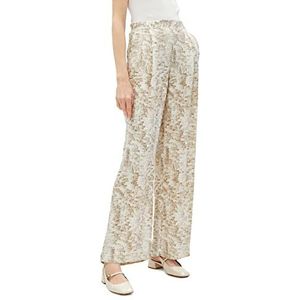 Koton Pantalon large pour femme, Beige Design (0d5), 44