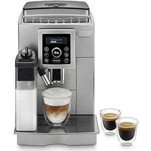 DeLonghi ECAM 23.420 volautomatische koffiemachine Cappuccino (1,8 liter, stoommondstuk) LatteCrema melksysteem. zilver
