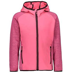 CMP Stretch Performance fleece sweatshirt voor meisjes en meisjes, Roze neonkleuren