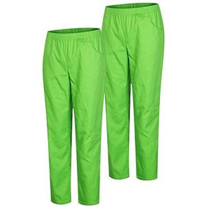 MISEMIYA - Set van 2 - sanitaire broek unisex - medische werkbroek uniform sanitair uniform - Ref. 8312 x 2 stuks, appelgroen 21, XS, appelgroen 21