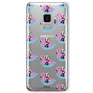 Originele licentie-beschermhoes van Disney Minnie i Mickey voor Samsung S9 met perfecte pasvorm en gedeeltelijk transparante siliconen hoes