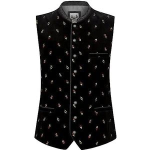 Stockerpoint Vittorio vest traditioneel vest voor heren, zwart.