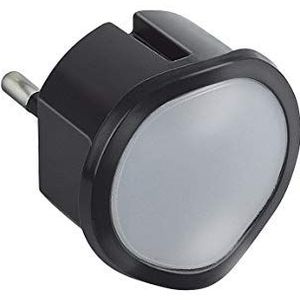 Automatisch schemernachtlampje met hoge helderheid led en stekker 2P 10A - zwart